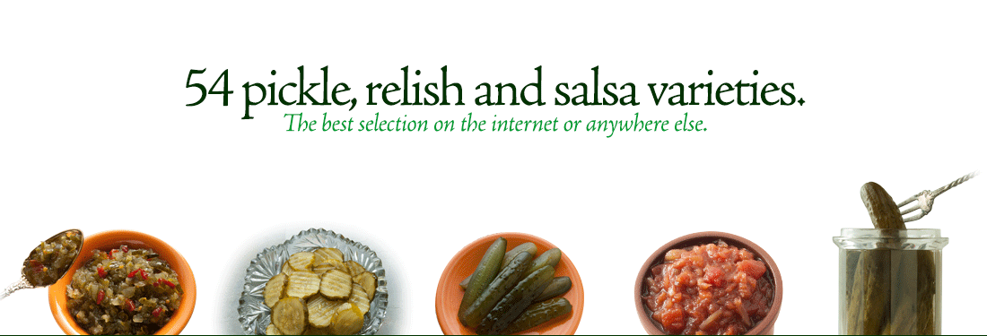 54 pickle, relish and salsa varieties