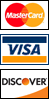 MasterCard, VISA, Discover Card